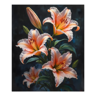 Foto Arte de Flor de Lírio Elegante – Impressões Premiu