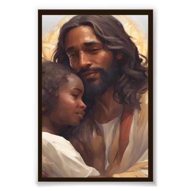 Foto Arte de Jesus e Criança (Frente)