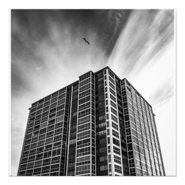 Foto Arte de Parede de Arquitete de Preto e Branco | Im (Frente)