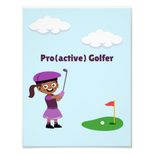 Foto Arte de parede de golfista pro(ativa) para meninas