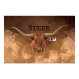 Foto Arte de Parede Fotográfica 'Steer Clear'