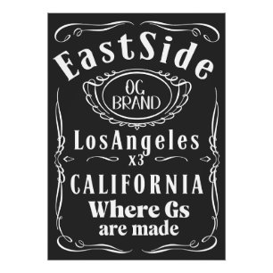 Foto Arte de pôster do lado leste de Los Angeles