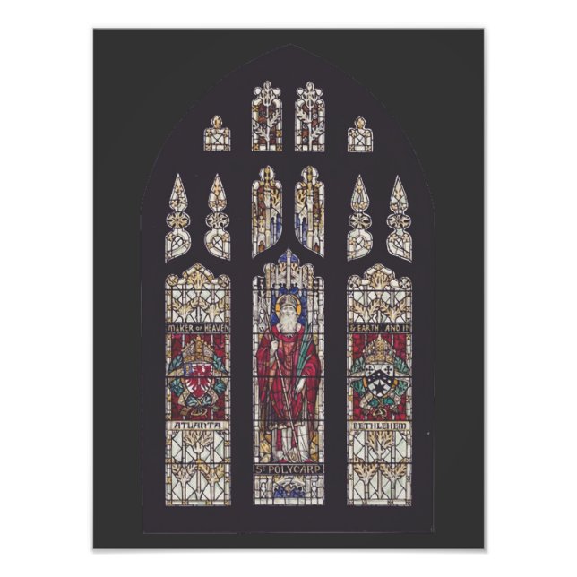 Foto Arte de Vitral da Catedral de São Policarpo (Frente)