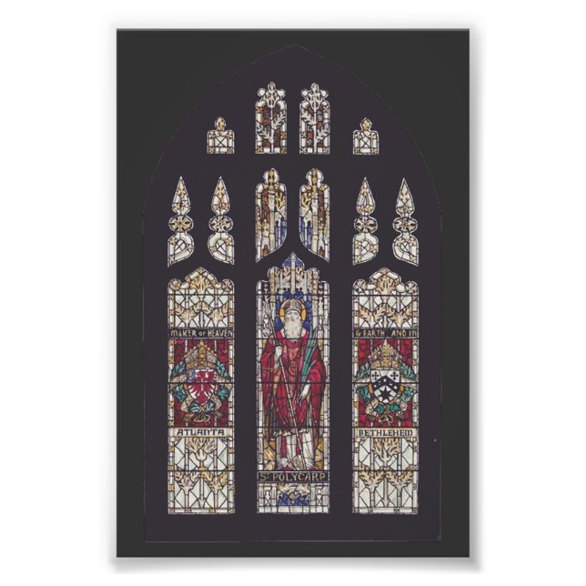 Foto Arte de Vitral da Catedral de São Policarpo (Frente)
