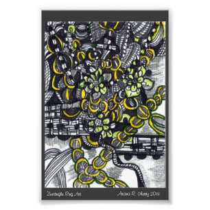 Foto Arte do anel de ACEO na tinta por Ariana R. Cereja
