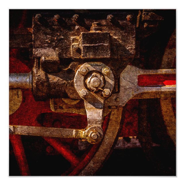 Foto Arte do comboio a vapor (Frente)