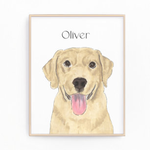 Foto Arte do Labrador Amarelo