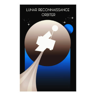 Foto Arte Espacial do Orbiter de Reconhecimento Lunar