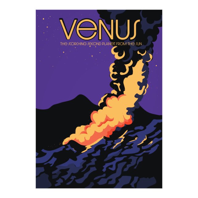 Foto Arte espacial do planeta Vênus (Frente)