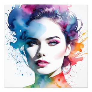 Foto Arte feminina de exposição dupla