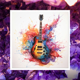 Foto Arte Fotográfica de Guitarras Salpicantes Psicodél