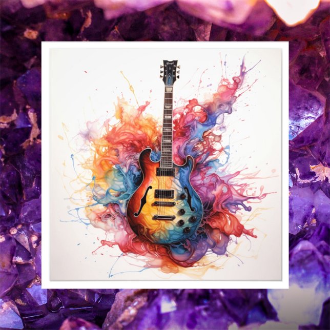 Foto Arte Fotográfica de Guitarras Salpicantes Psicodél (Criador carregado)