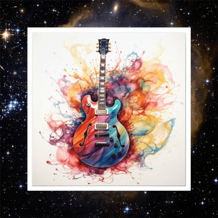 Foto Arte Fotográfica de Guitarras Salpicantes Psicodél