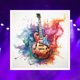 Foto Arte Fotográfica de Guitarras Salpicantes Psicodél