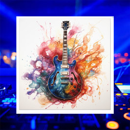 Foto Arte Fotográfica de Guitarras Salpicantes Psicodél