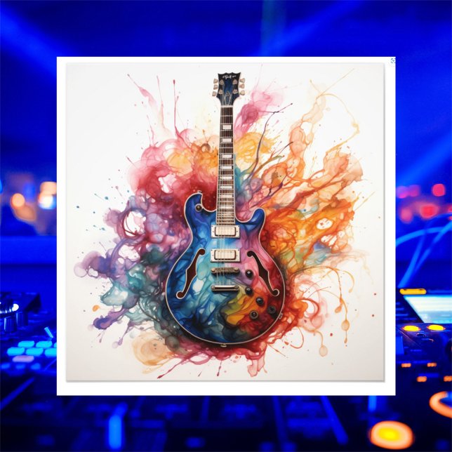 Foto Arte Fotográfica de Guitarras Salpicantes Psicodél (Criador carregado)