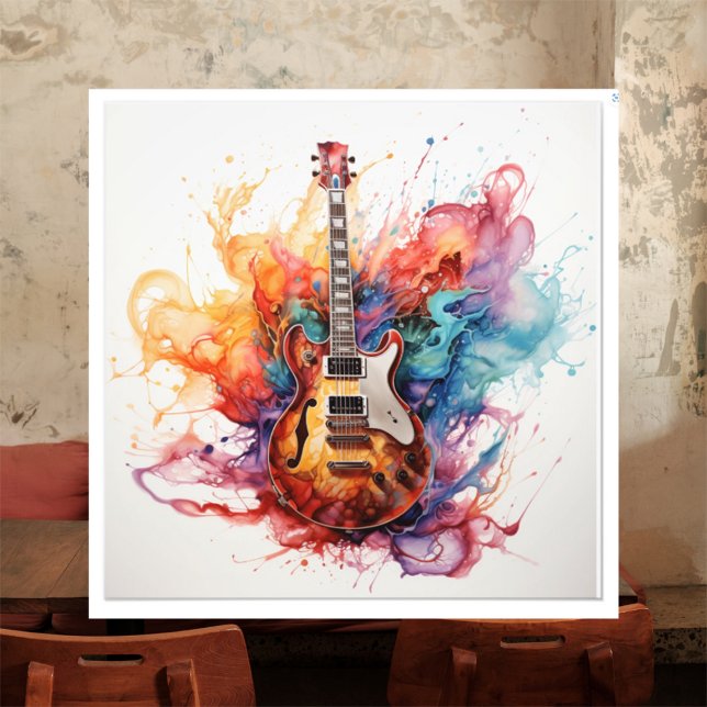 Foto Arte Fotográfica de Guitarras Salpicantes Psicodél (Criador carregado)