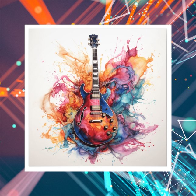 Foto Arte Fotográfica de Guitarras Salpicantes Psicodél (Criador carregado)