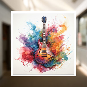 Foto Arte Fotográfica de Guitarras Salpicantes Psicodél