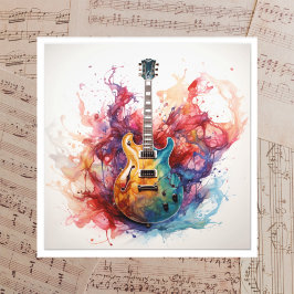 Foto Arte Fotográfica de Guitarras Salpicantes Psicodél