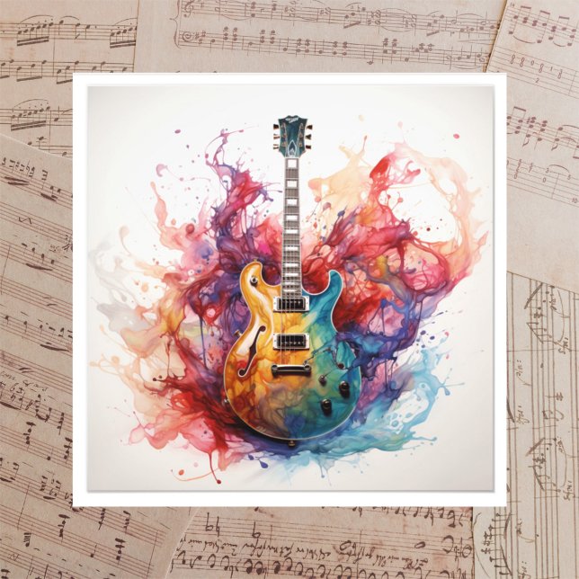 Foto Arte Fotográfica de Guitarras Salpicantes Psicodél (Criador carregado)