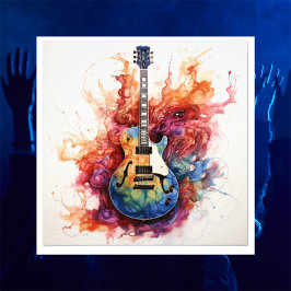 Foto Arte Fotográfica de Guitarras Salpicantes Psicodél