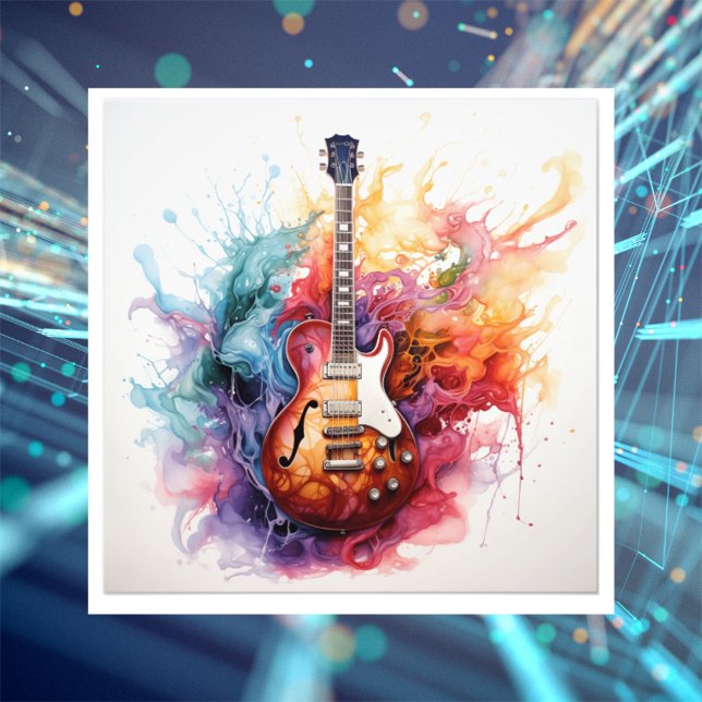 Foto Arte Fotográfica de Guitarras Salpicantes Psicodél (Criador carregado)