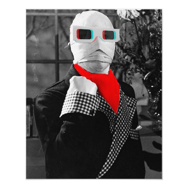 Foto Arte Gráfica de Monstro Clássico O Homem Invisível (Frente)