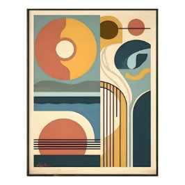 Foto Arte Moderna de Meados do Século Nascer do Sol Pôr