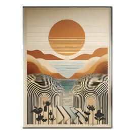 Foto Arte Modernista de Meados do Século Lago Spring Va