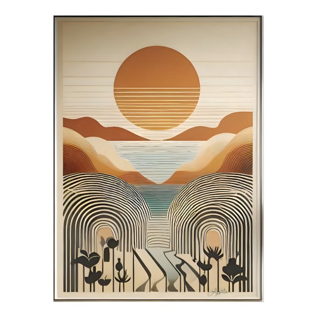 Foto Arte Modernista de Meados do Século Lago Spring Va (Frente)
