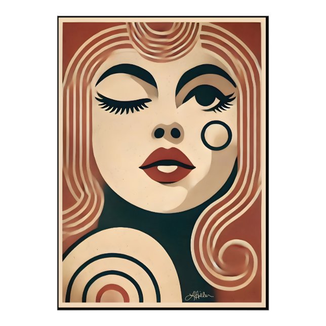 Foto Arte Moderno de Meados do Século O Ponto de Beleza (Frente)