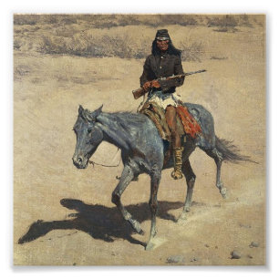 Foto Arte Ocidental de Frederic Remington “Apache Scout