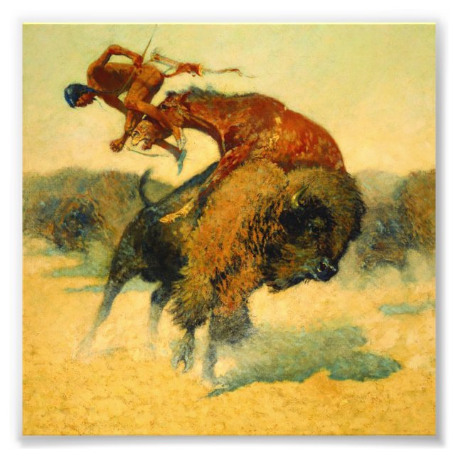 Foto Arte Ocidental de Frederic Remington “Episódio – B (Frente)