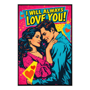 Foto Arte Pop Romance Retro Colorido Romântico