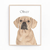 Arte Reversível de Puggle Personalizada