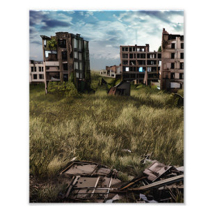 Foto Arte urbana pós-apocalíptica abandonada