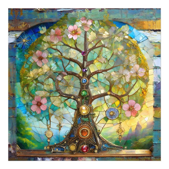 Foto Árvore Da Vida Em Flor Dos 7 Chakras (Frente)