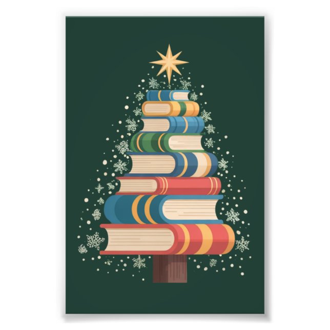 Foto Árvore de Livros de Professores de Natal Árvore Xm (Frente)