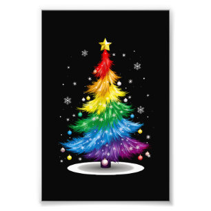 Foto Árvore de Natal Arco-íris do Orgulho LGBT Gay Feli