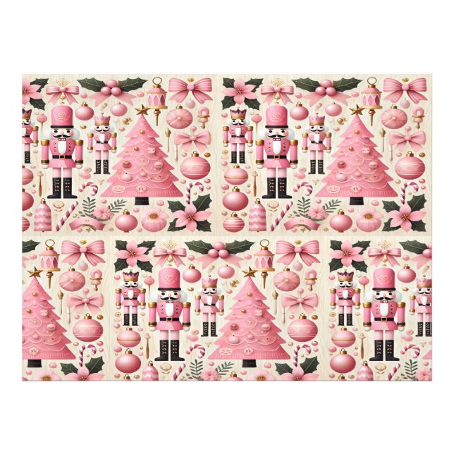 Foto Árvore de Natal do Quebra-Nozes Rosa  (Frente)