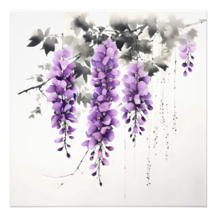 Foto Árvore de Wisteria de Flores Roxas
