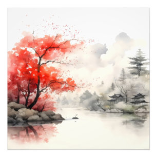 Foto Árvore do Rio Tree Pintura em Tinta Asiática