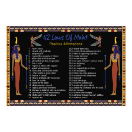 Foto As 42 Leis Da Matéria - Afirmações Positivas