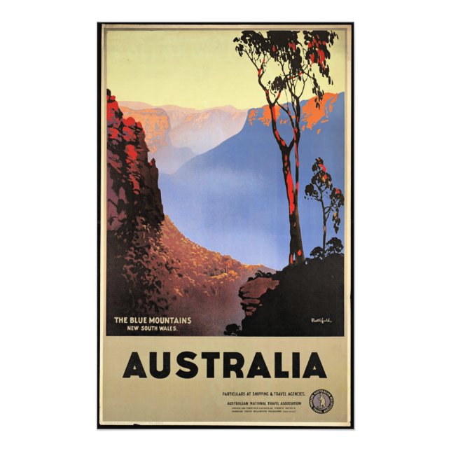 Foto As Montanhas Azuis, Austrália, (Frente)