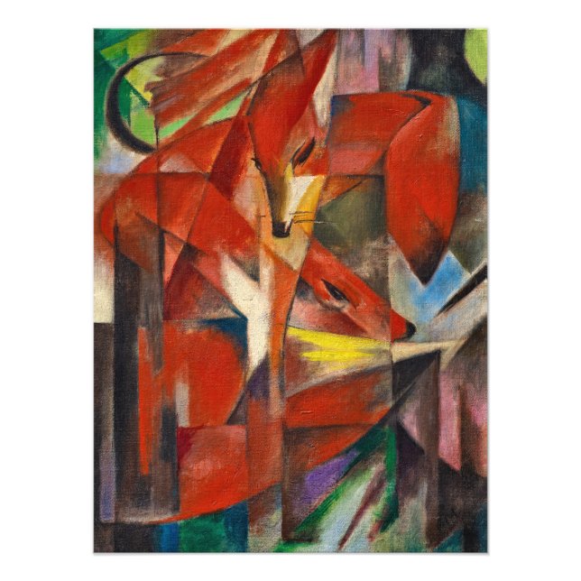 Foto As raposas de Franz Marc (Frente)