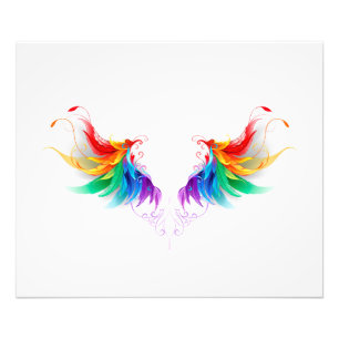 Foto Asas Fluffy Rainbow