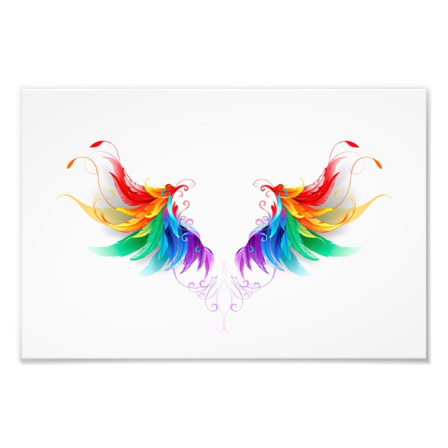 Foto Asas Fluffy Rainbow (Frente)