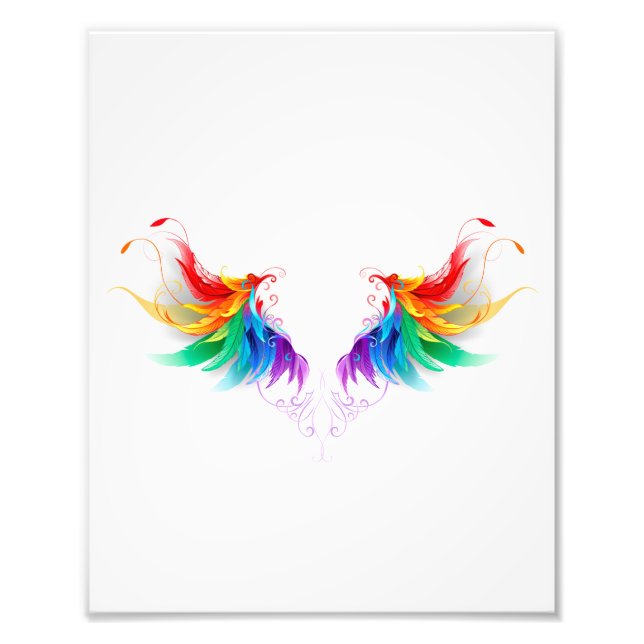 Foto Asas Fluffy Rainbow (Frente)