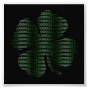 Foto Ascii Art Shamrock Four Folha